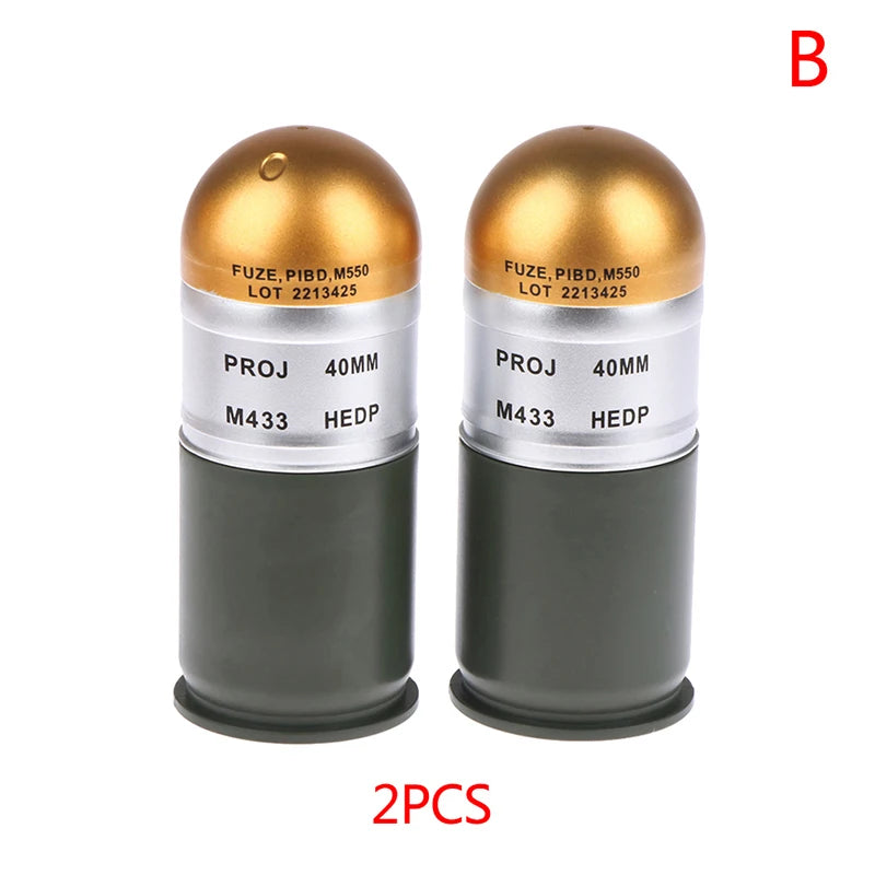 1/2/3PCS M433 HEDP 40mm Cartridge Dummy Grenade Model