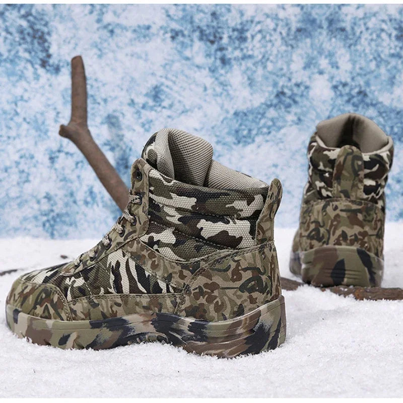 Winter Tactical Warm Cotton Ankle Boots