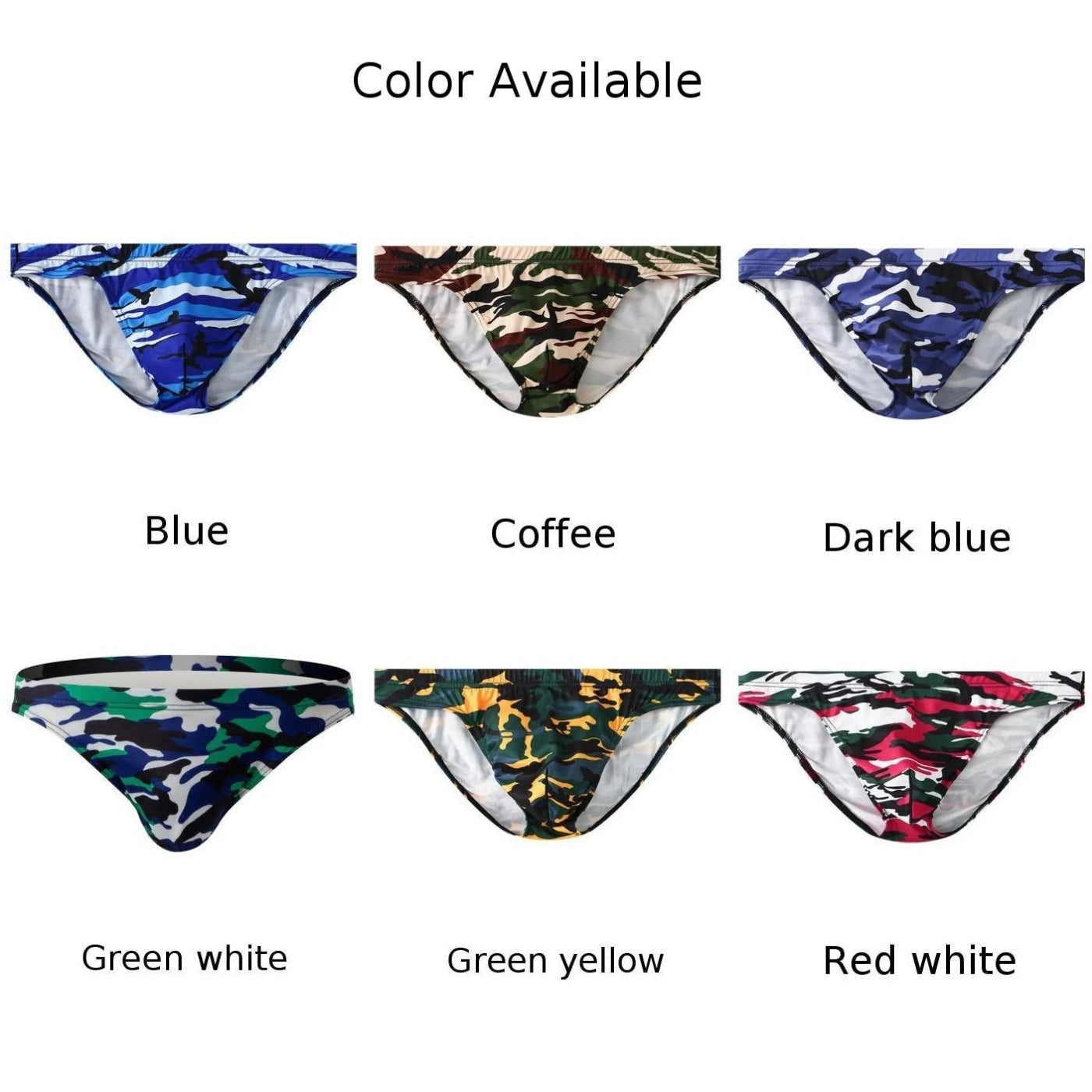 Mens Briefs Camouflage Printed