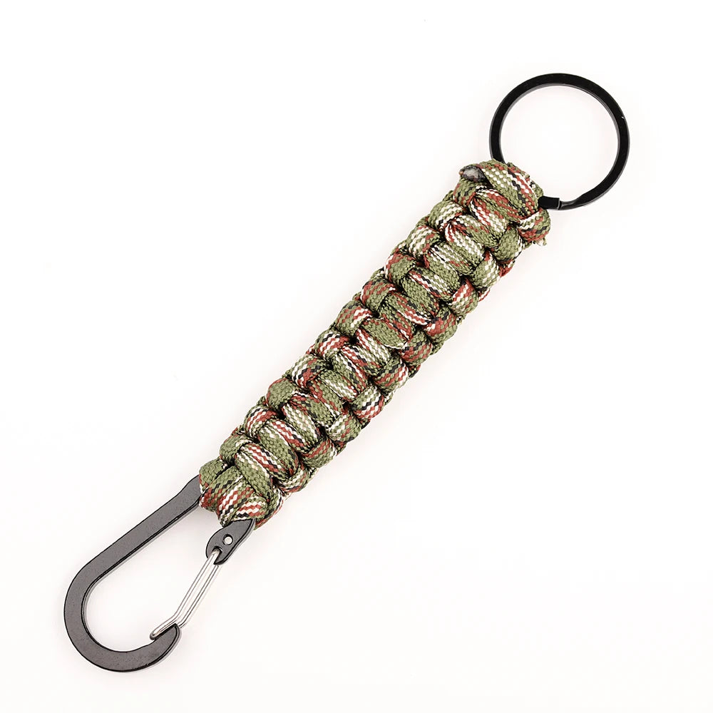 1PC Outdoor Survival Kit Parachute Cord Keychain