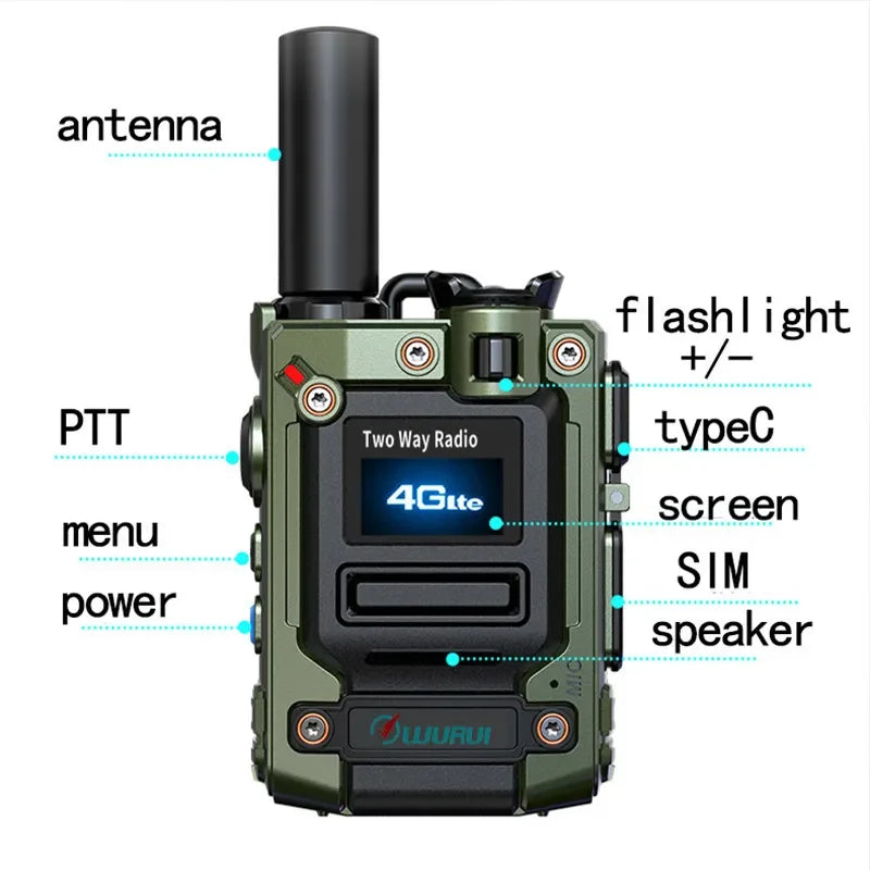 Global Walkie Talkie With Distance Of 5000 Kilometers