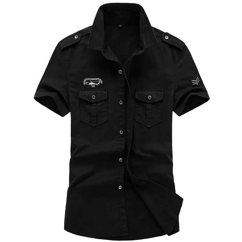 Short Sleeve Tactical Air Assault Shirts 100% Cotton