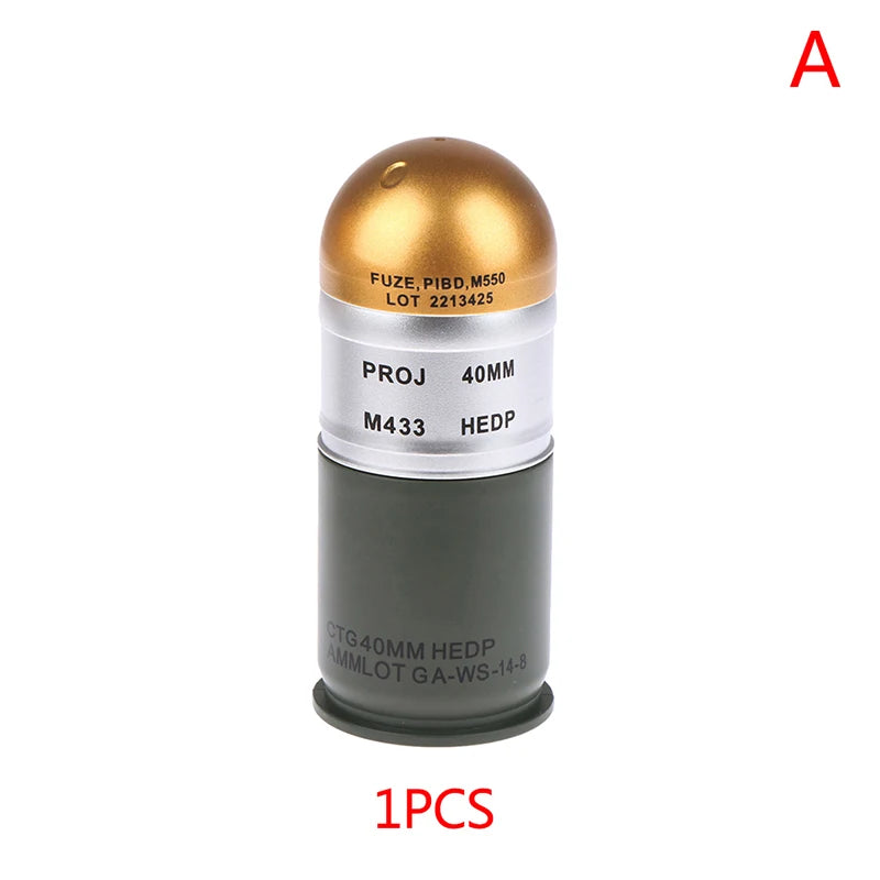 1/2/3PCS M433 HEDP 40mm Cartridge Dummy Grenade Model