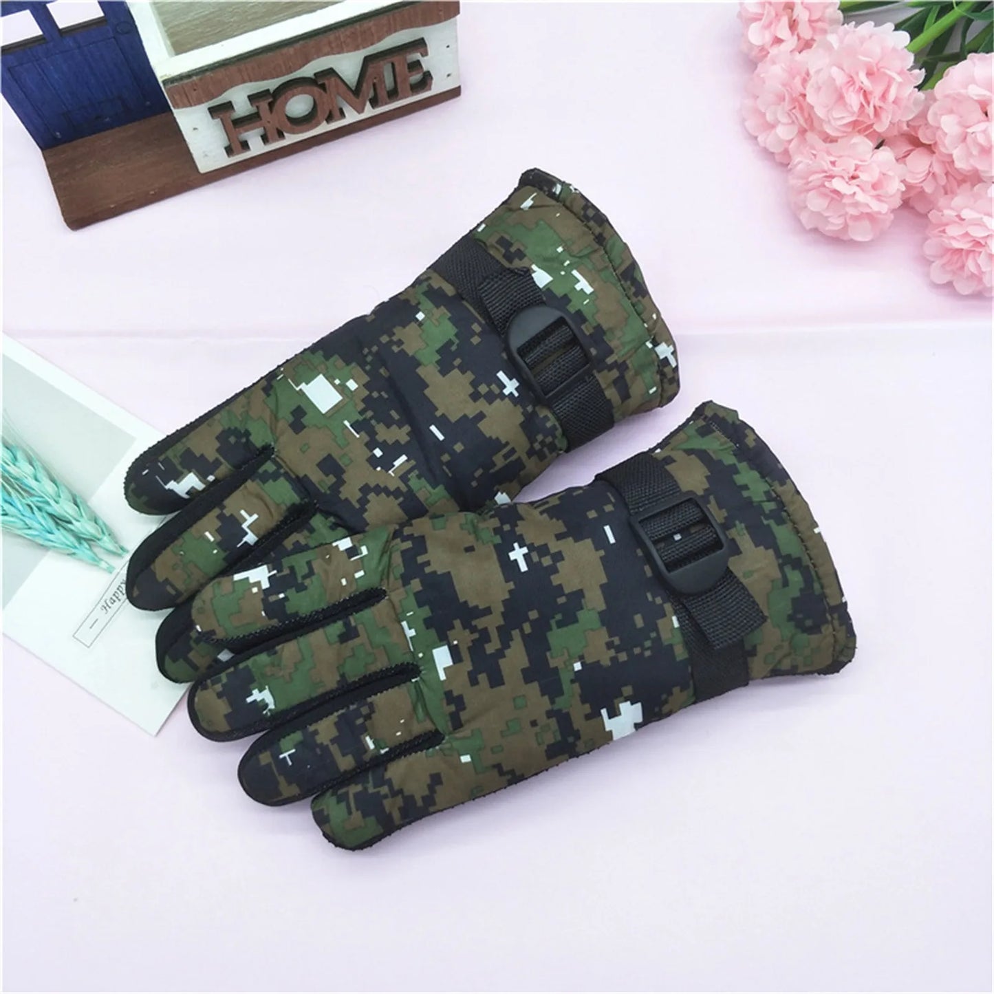 Kids Winter Warm Knitted Gloves