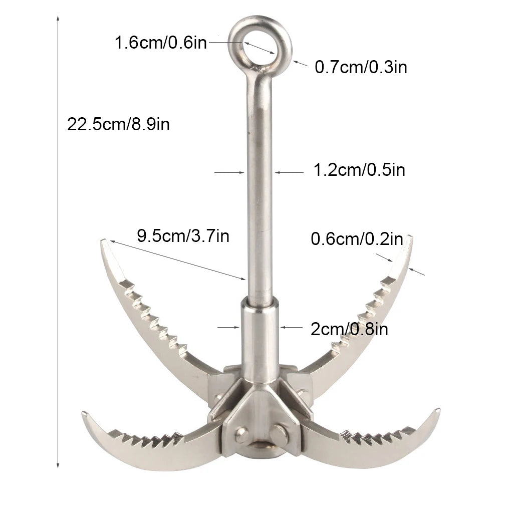 Stainless Steel  Grappling Hook For Climbing