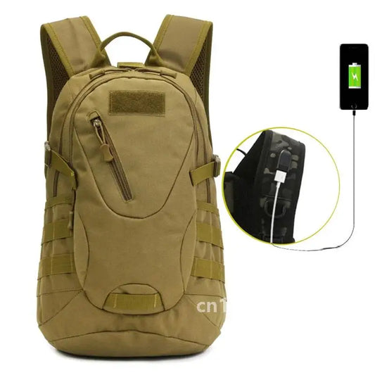 20L Tactical Backpack With USB Function