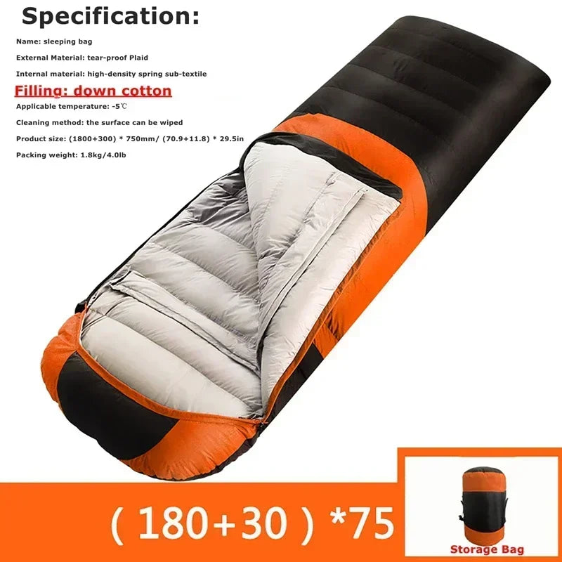 4 Area Winter Sleeping Bags USB Heated