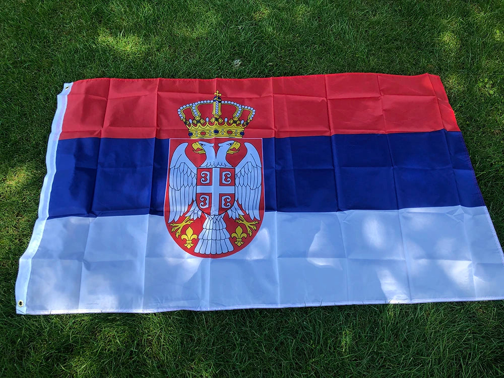 Serbia Flag 5*3 FT (150*90 CM)