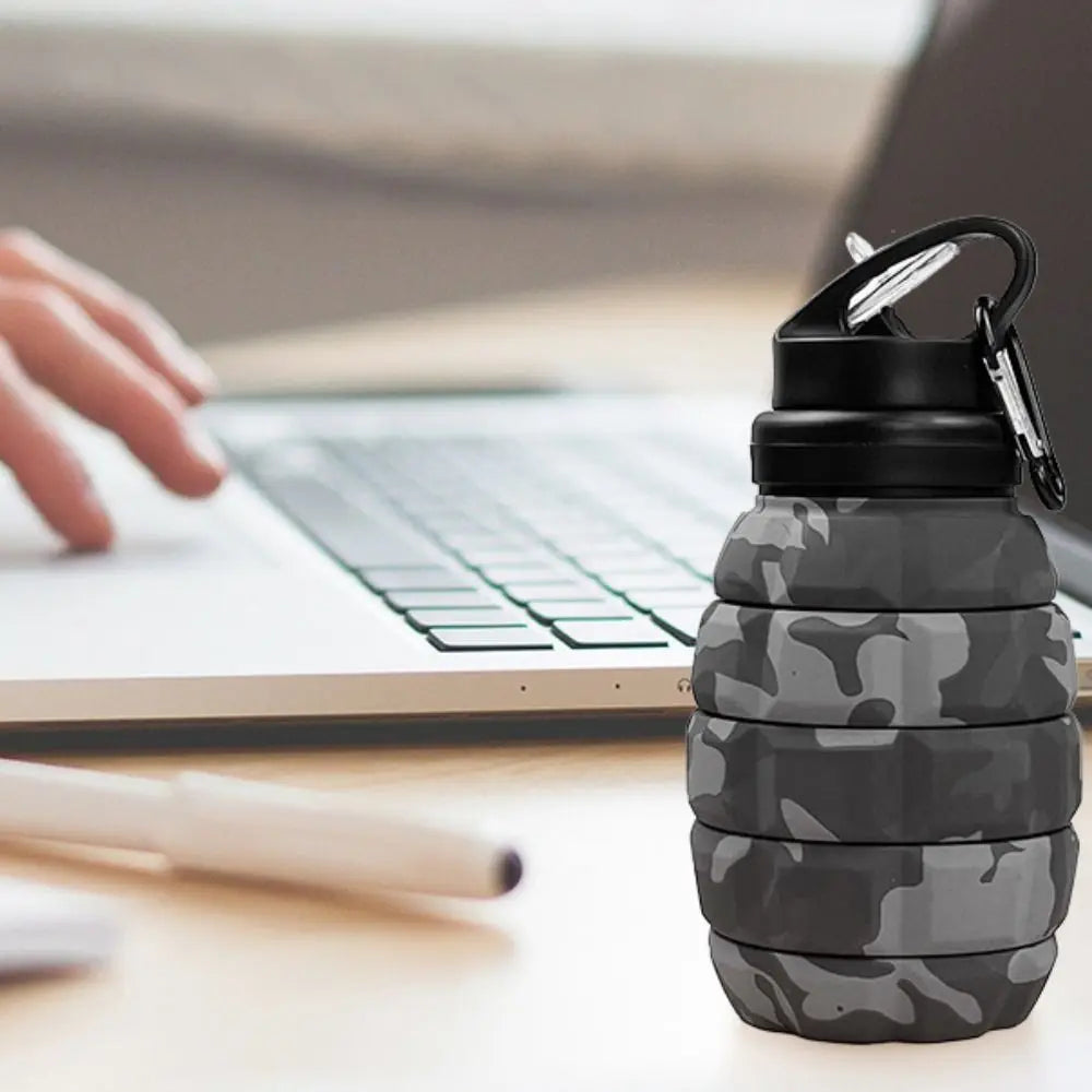 Grenade Shaped  Foldable Water Bottle 580ml