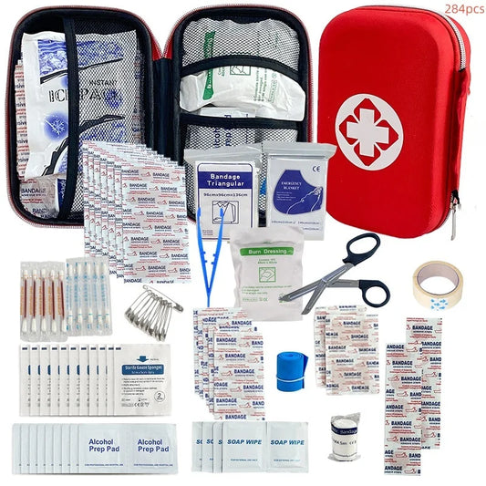 All-Purpose Tactical Emergency First Aid Kit (284 Pieces)