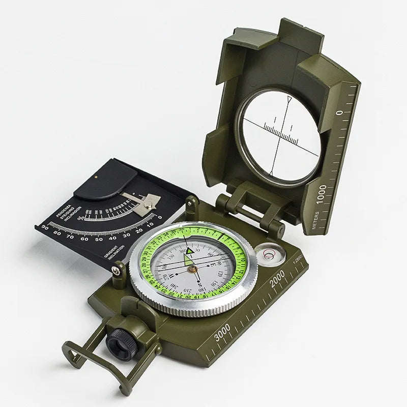 Multifunctional All Metal Military Compass