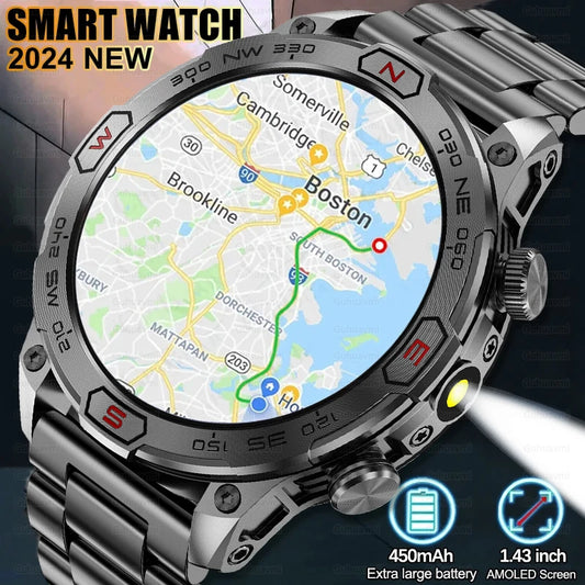 Outdoor Smart Watch With GPS Tracking