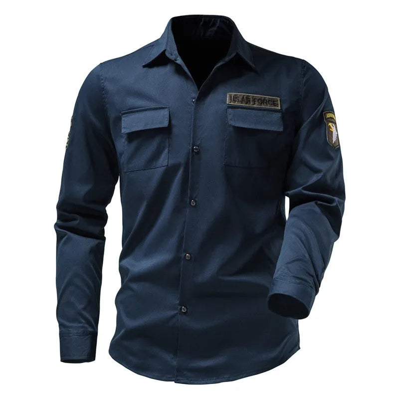 Men's Shirts Arm Badge Embroidery Design