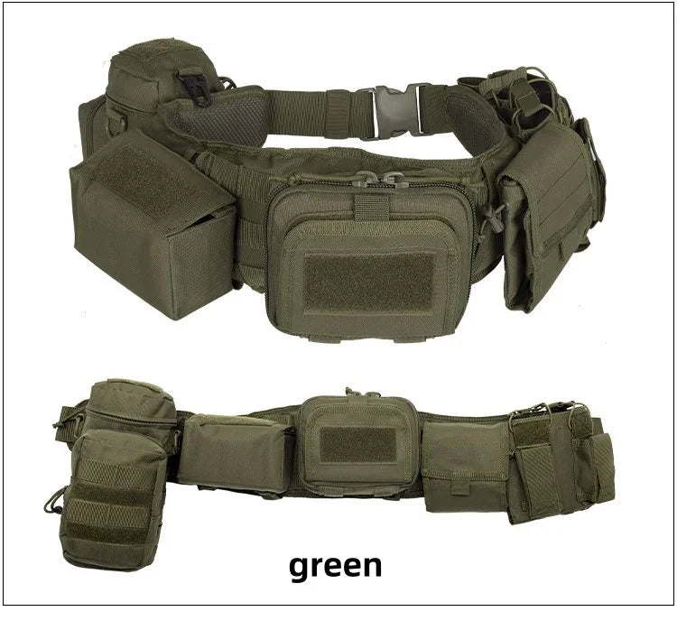 Custom Molle Pockets Tactical Belt