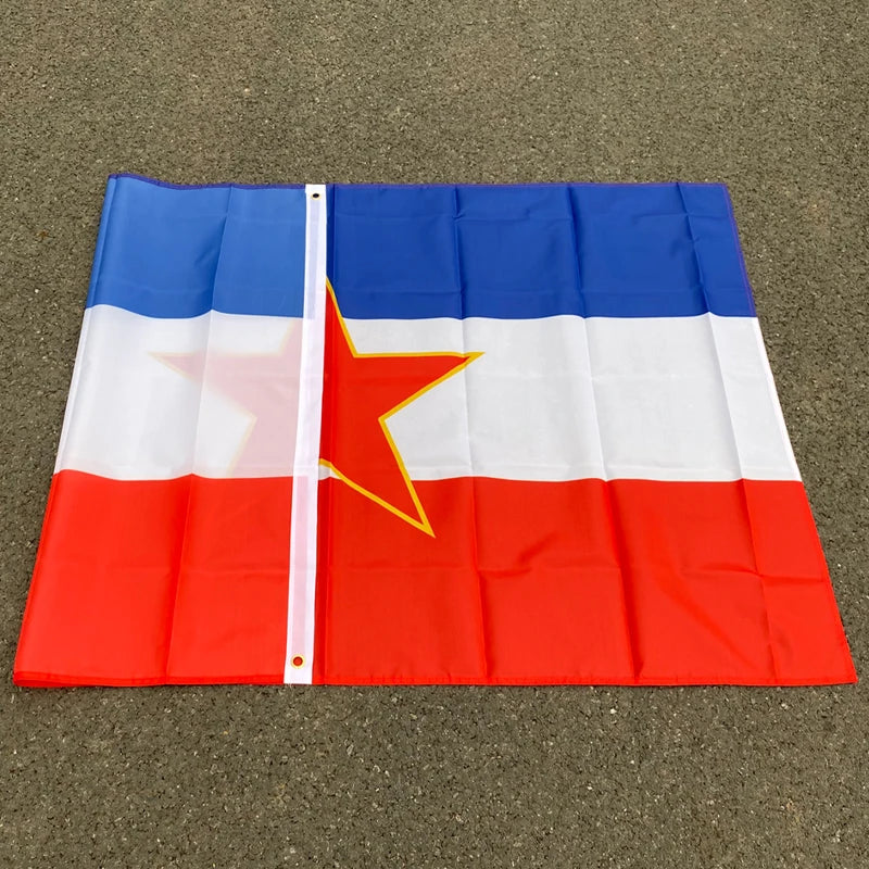 Yugoslavia  National Flag  3*5 Ft (90*150cm )