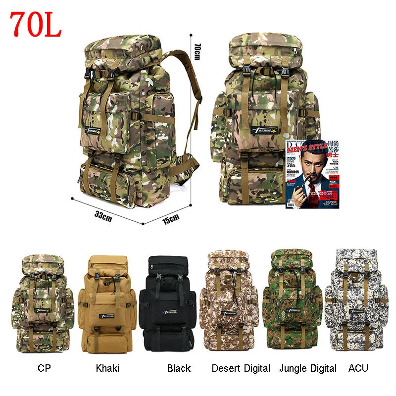 70L taktischer Militärrucksack