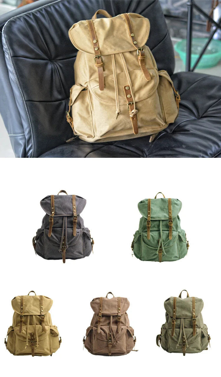 Vintage Canvas Men's Backpack