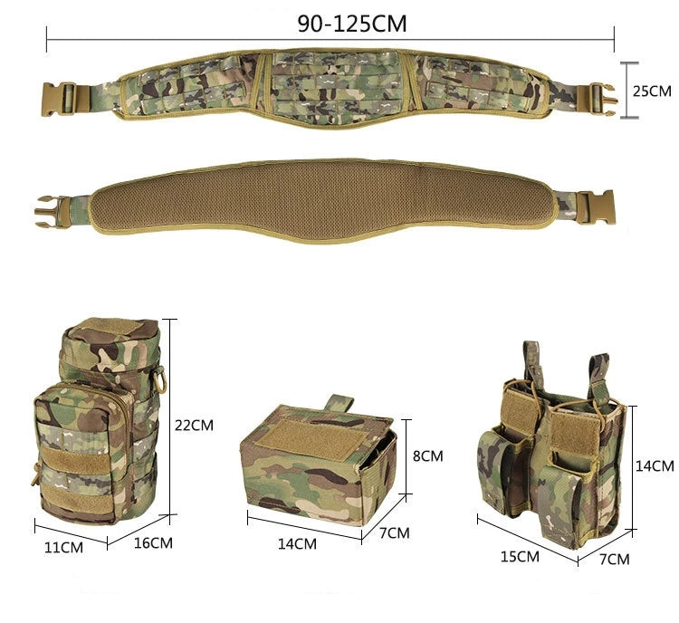 Camouflage Tactical Multi-Purpose Belt