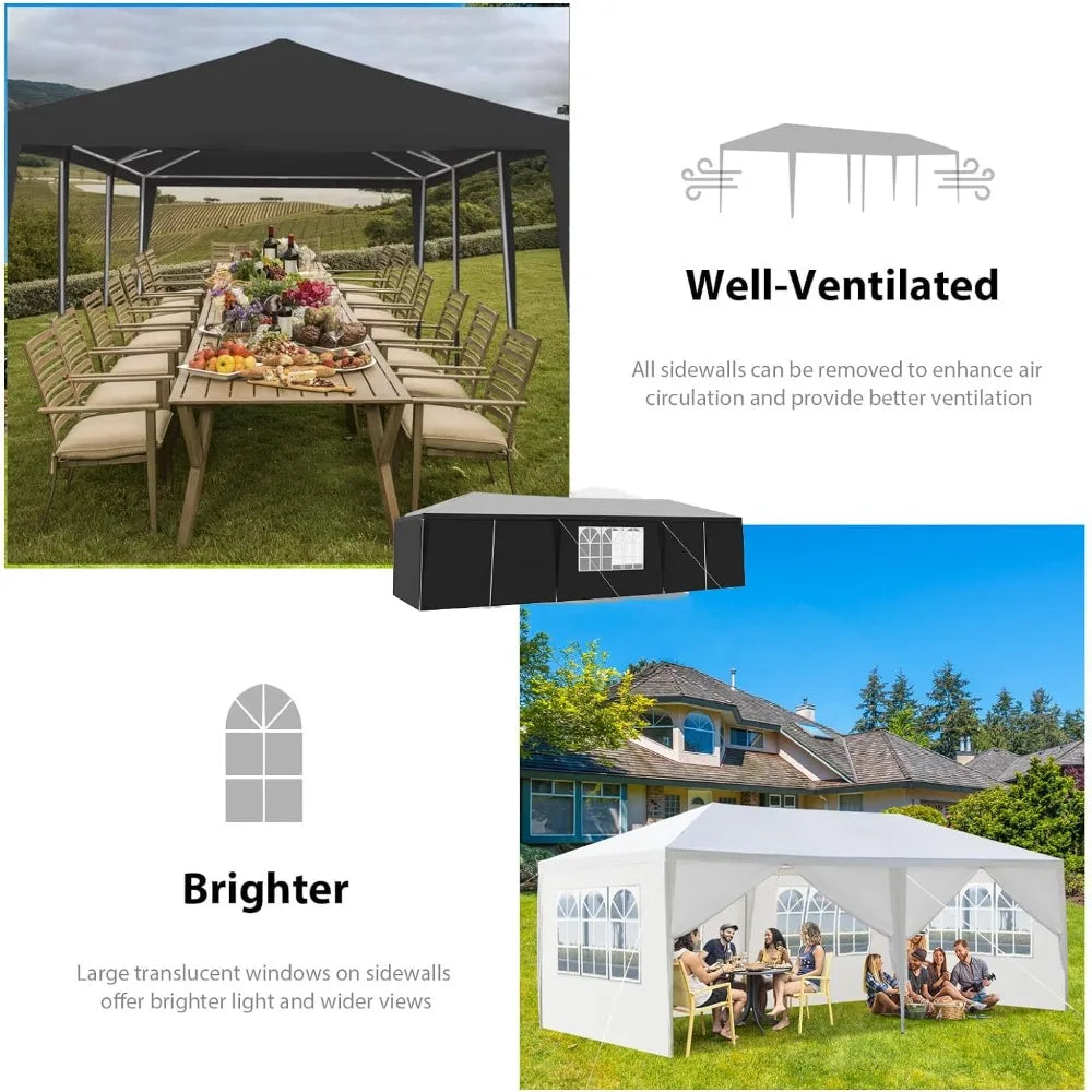 Outdoor Canteen Tent with Removable Sidewalls