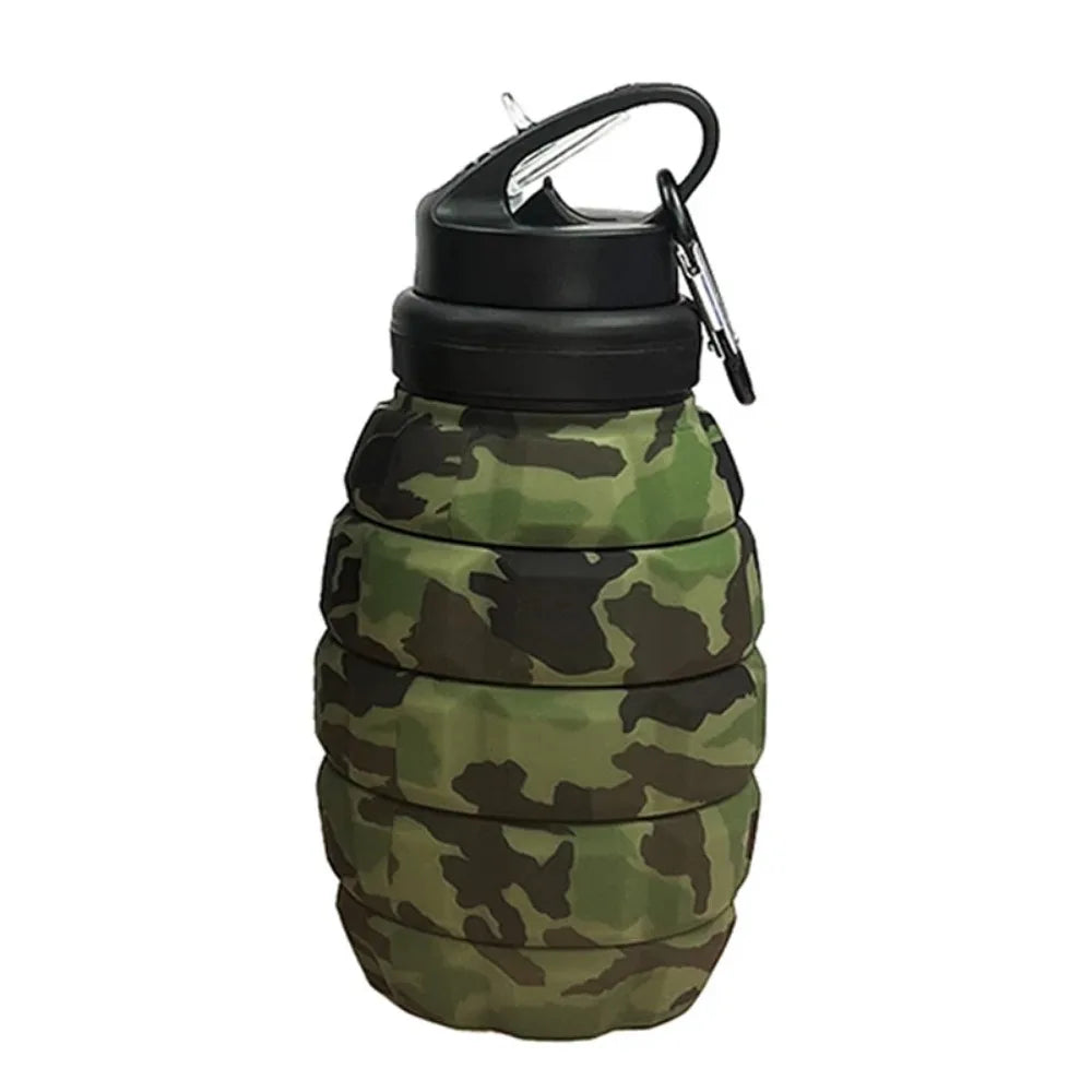 Grenade Shaped  Foldable Water Bottle 580ml