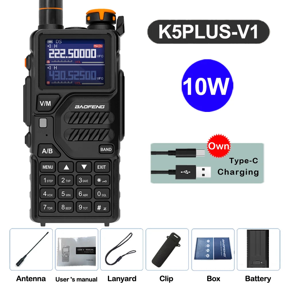 Baofeng UV-K5 Plus Walkie Talkie 12W