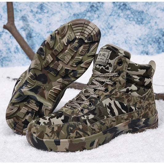 Winter Tactical Warm Cotton Ankle Boots