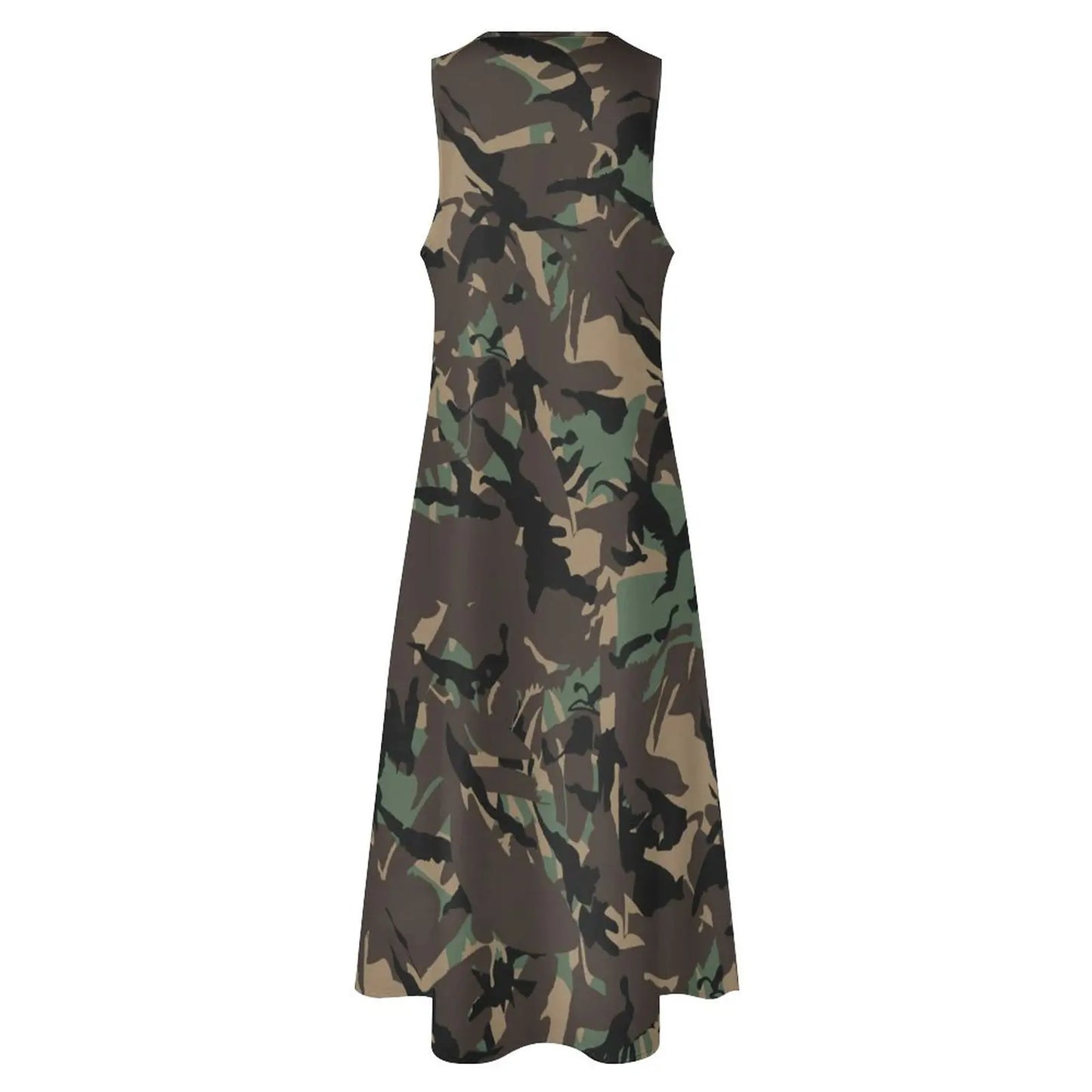 Camo Army Long Elegant Dresses