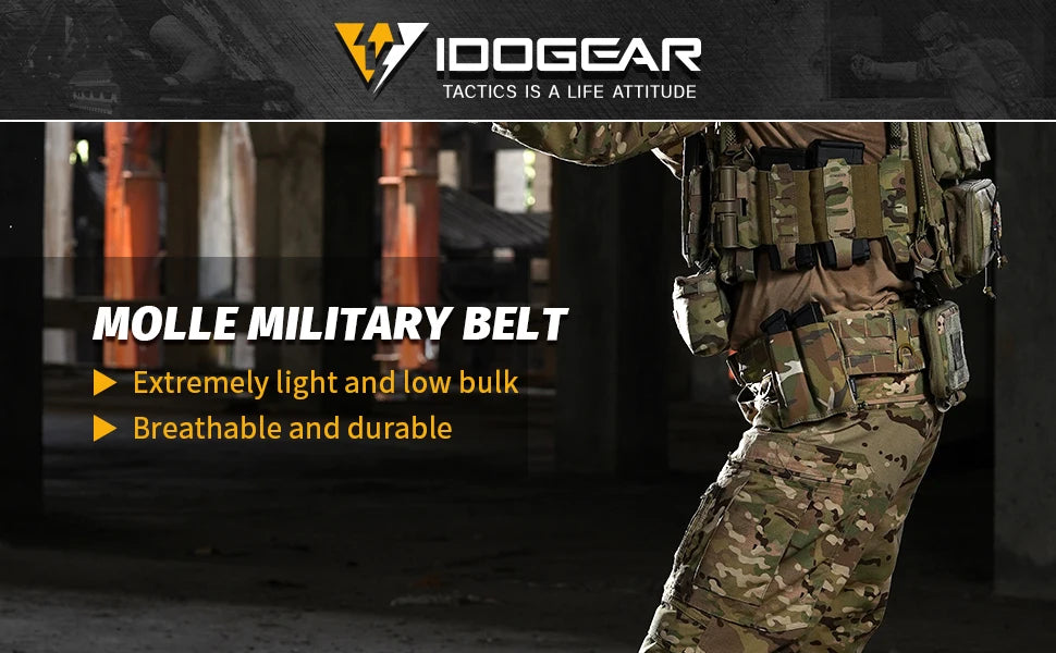 Inner And Outer Adjustable Combat Belt