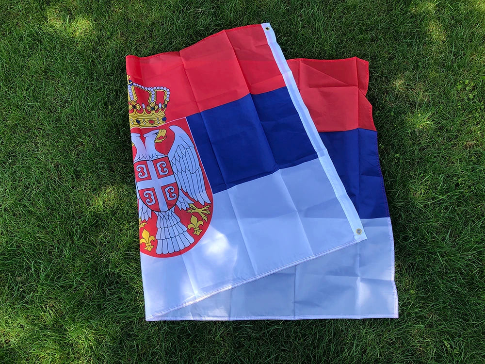 Serbia Flag 5*3 FT (150*90 CM)