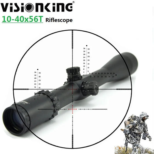 10-40x56 T Military Riflescope Long Range Sniper Aim