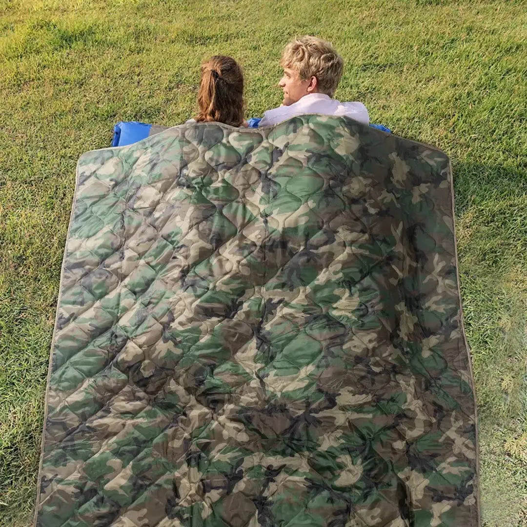 Camouflage Camping Warm Blanket