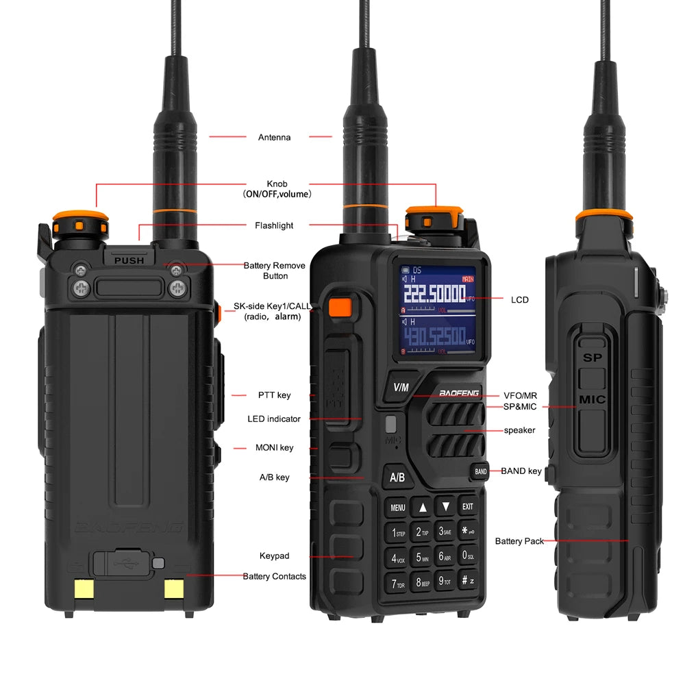 Baofeng UV-K5 Plus Walkie Talkie 12W