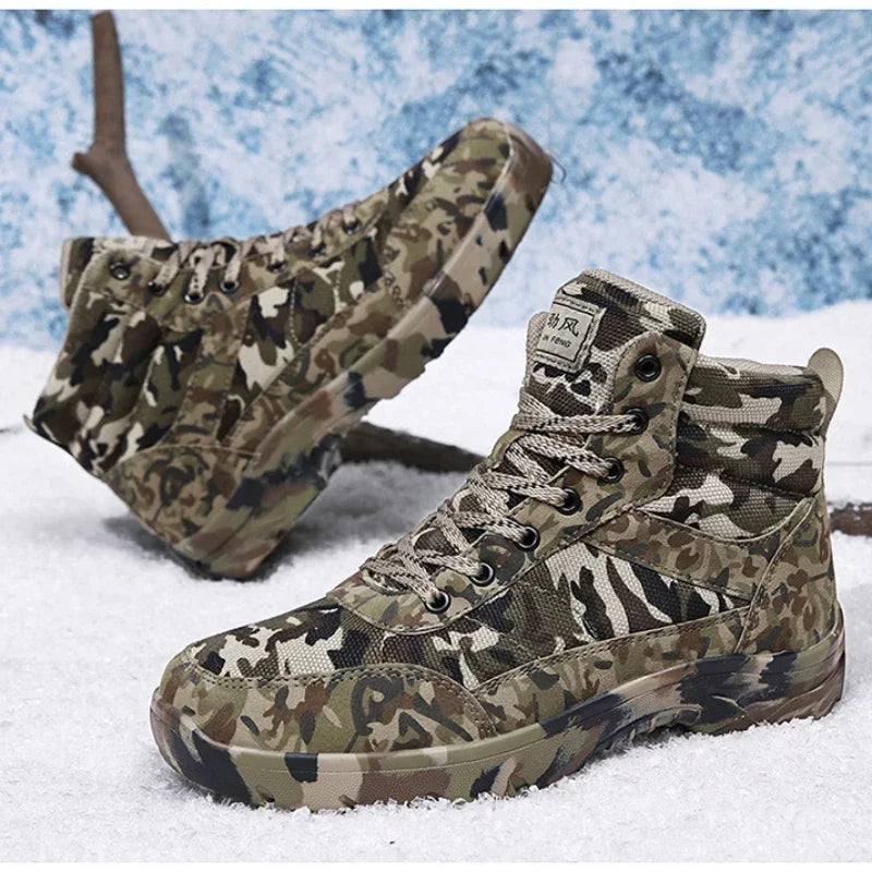 Winter Tactical Warm Cotton Ankle Boots