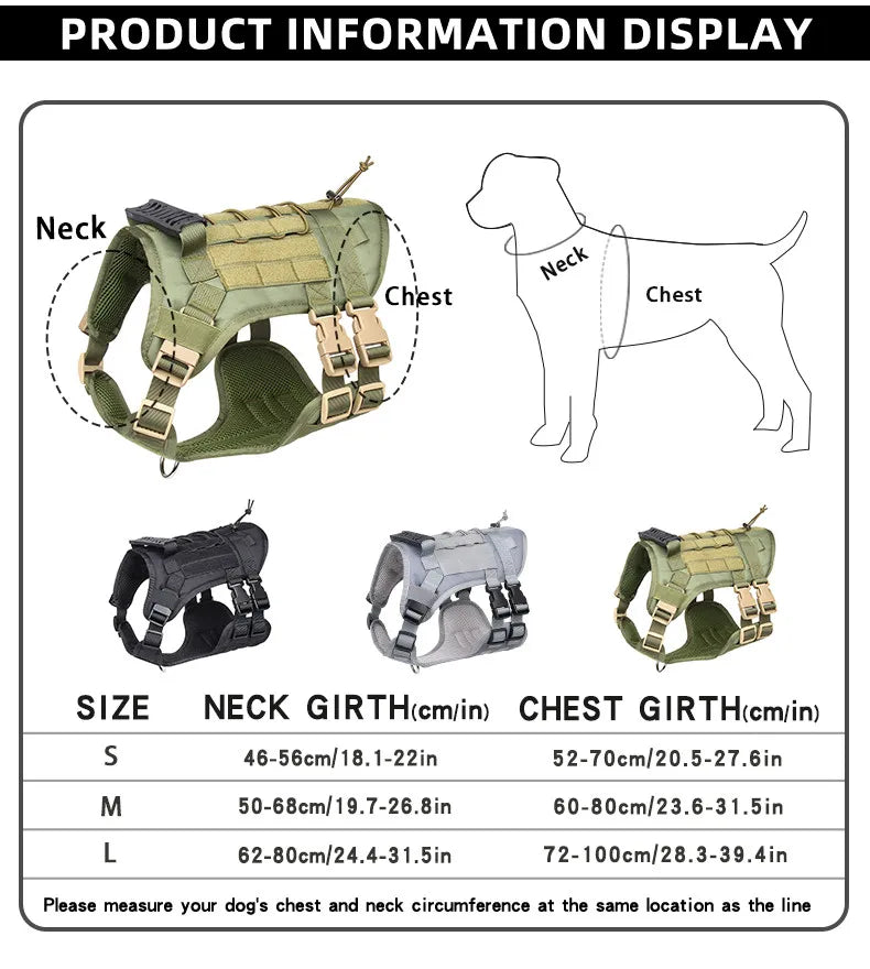 Dog Harness Tactical Vest