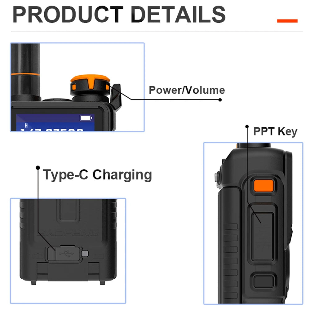 Baofeng UV-K5 Plus Walkie Talkie 12W