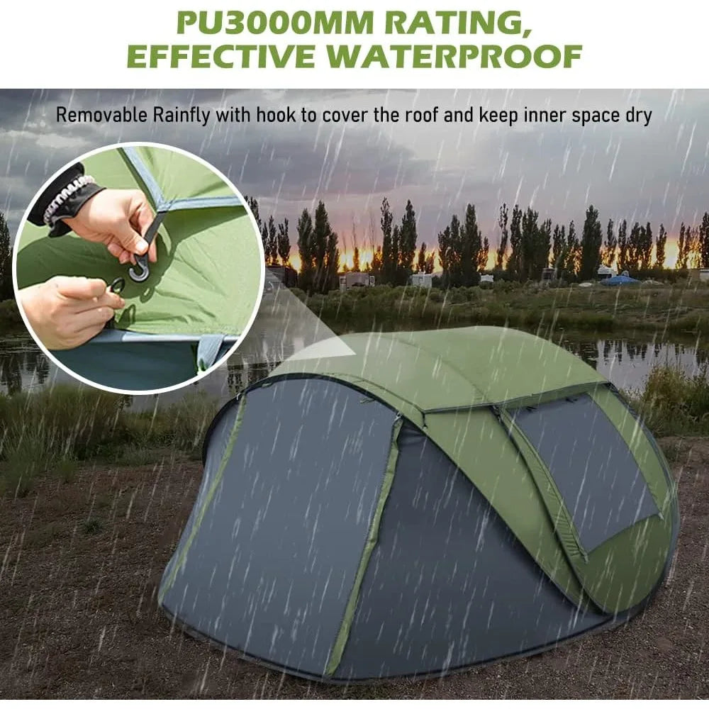 4 Person Instant Tent with Skylight