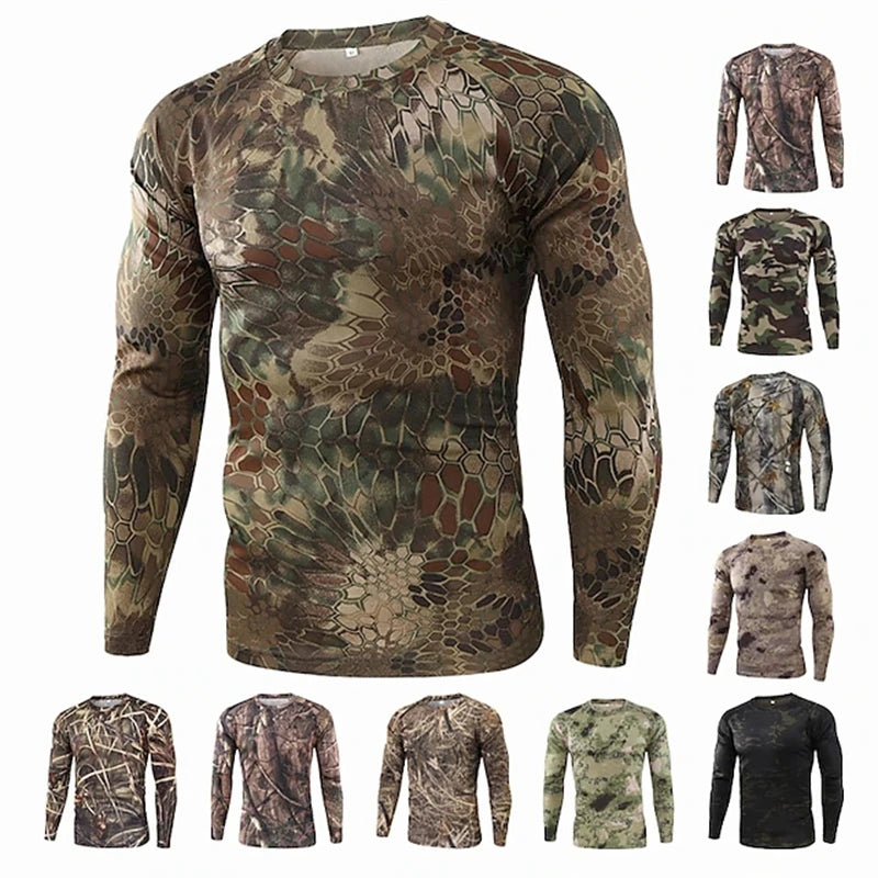 Camouflage  Army Long Sleeve T Shirt