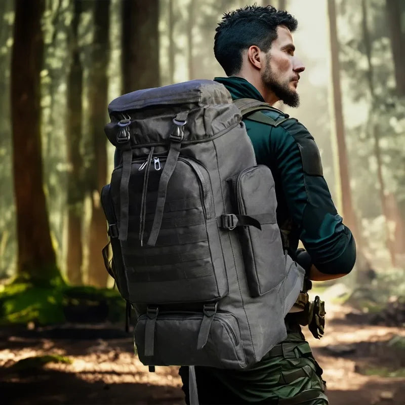 80L/100L Tactical Large Backpack For Outdoors Adventure Bags
