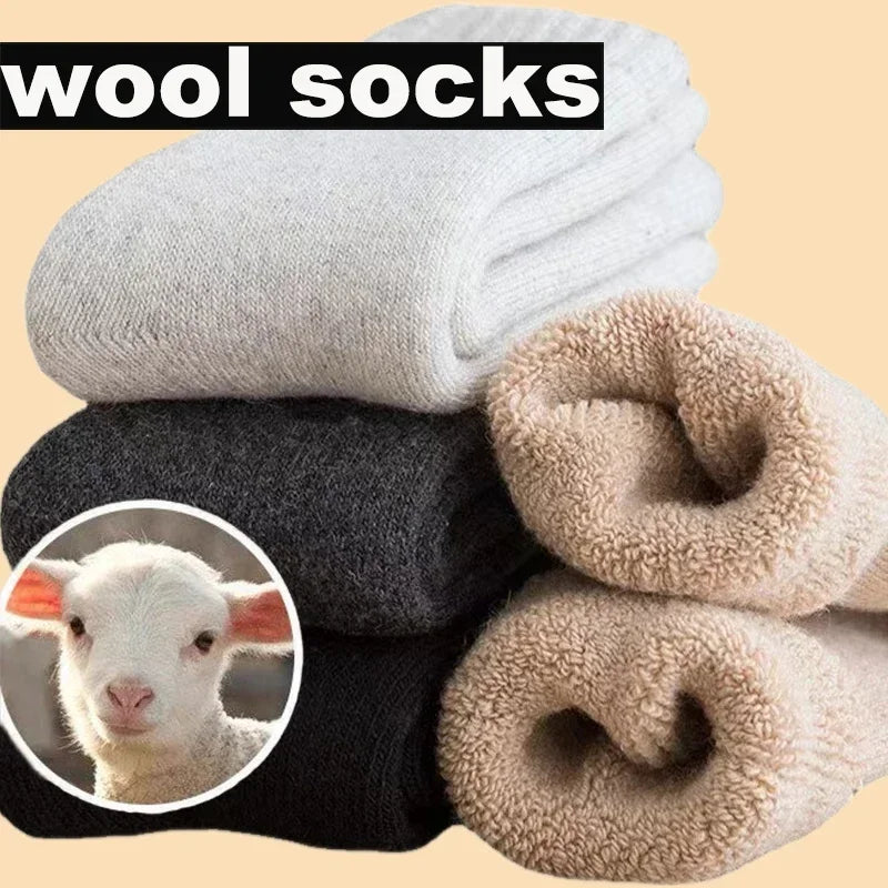 1 Pair Wool  Winter Outdoor Socks