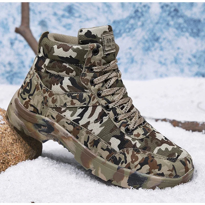 Winter Tactical Warm Cotton Ankle Boots