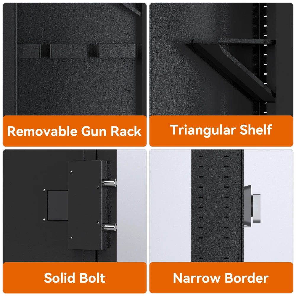 Wall Gun Safe With Digital Keypad