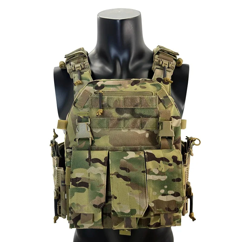 Tactical Vest With Triple Magazine Pouch