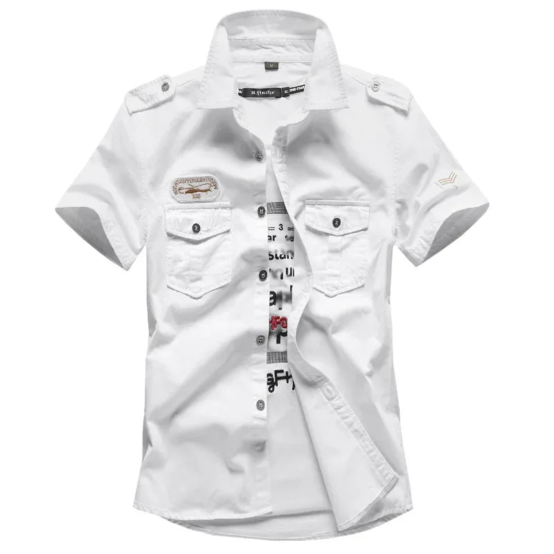 Short Sleeve Tactical Air Assault Shirts 100% Cotton