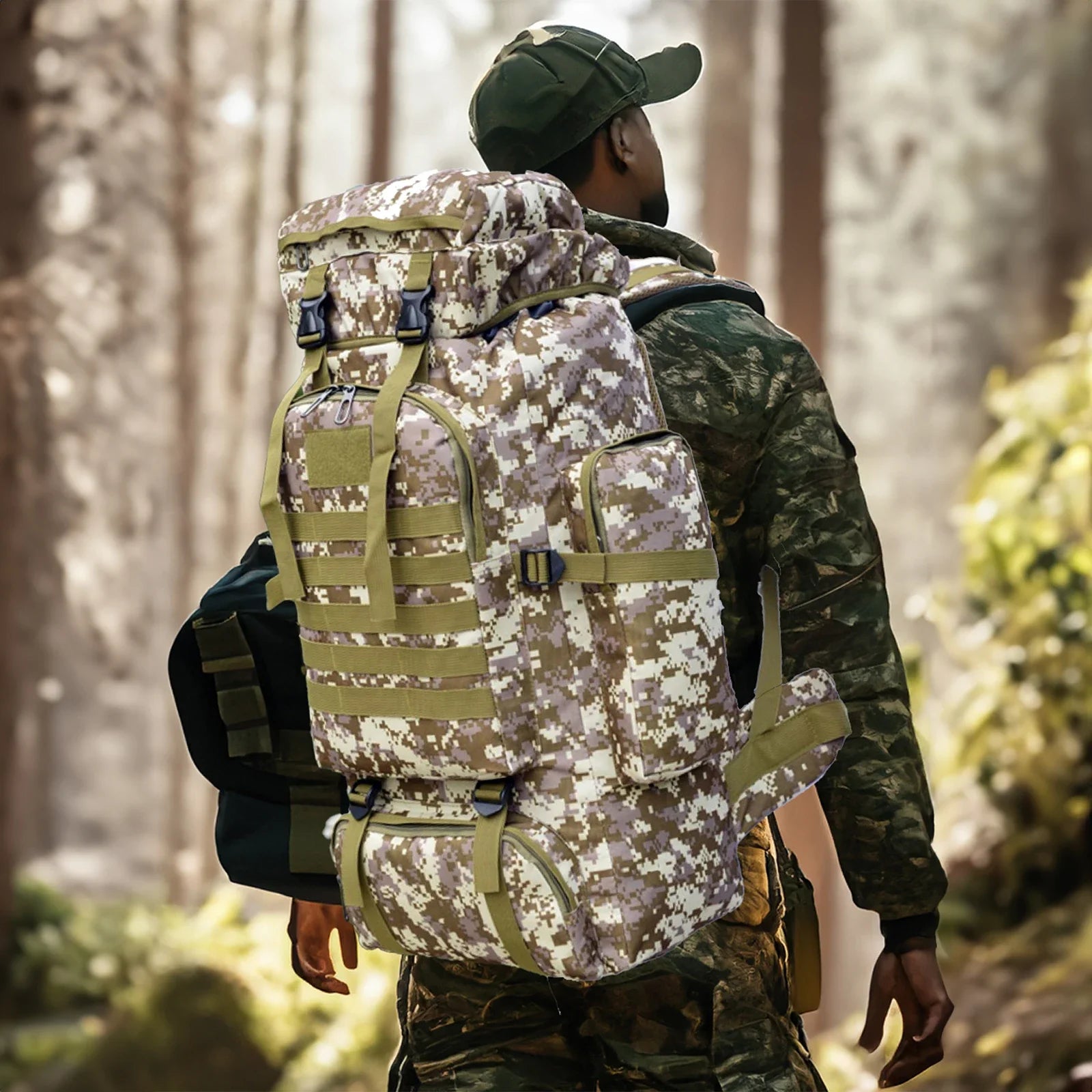 80L/100L Tactical Large Backpack For Outdoors Adventure Bags