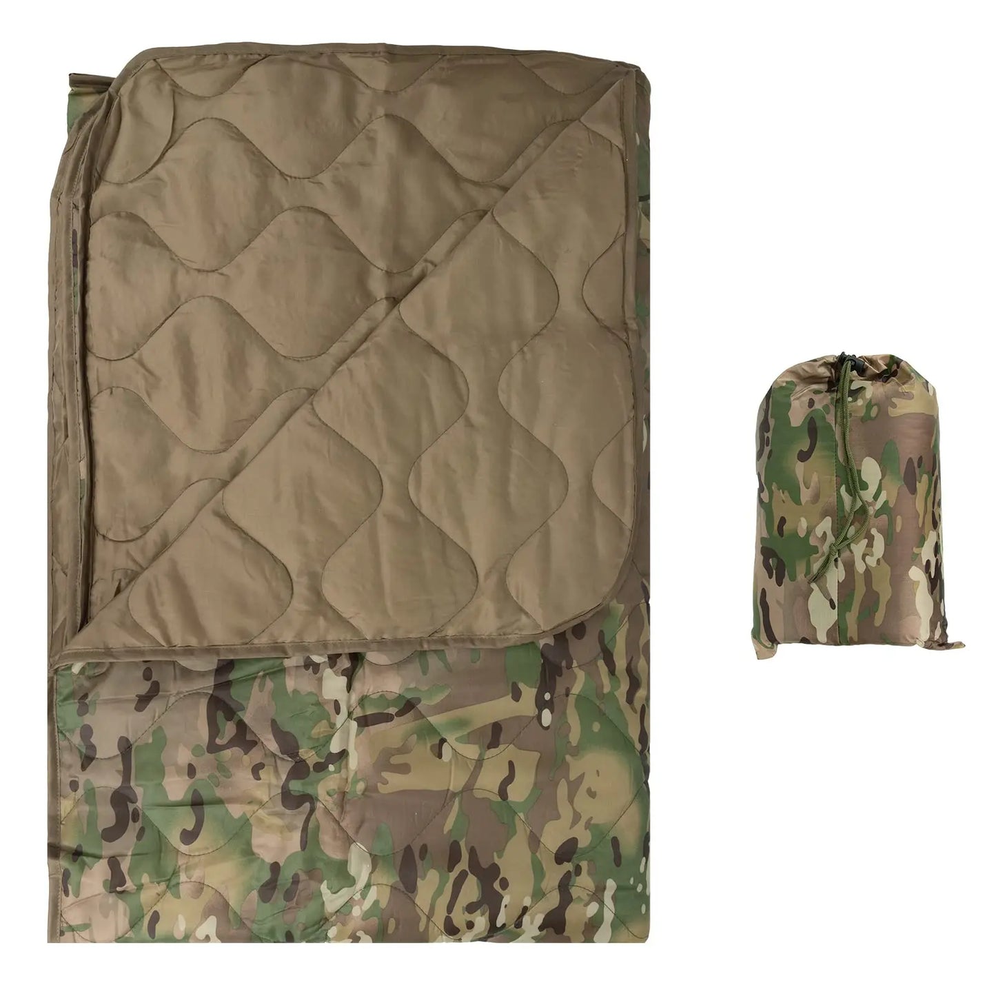 Camouflage Camping Warm Blanket