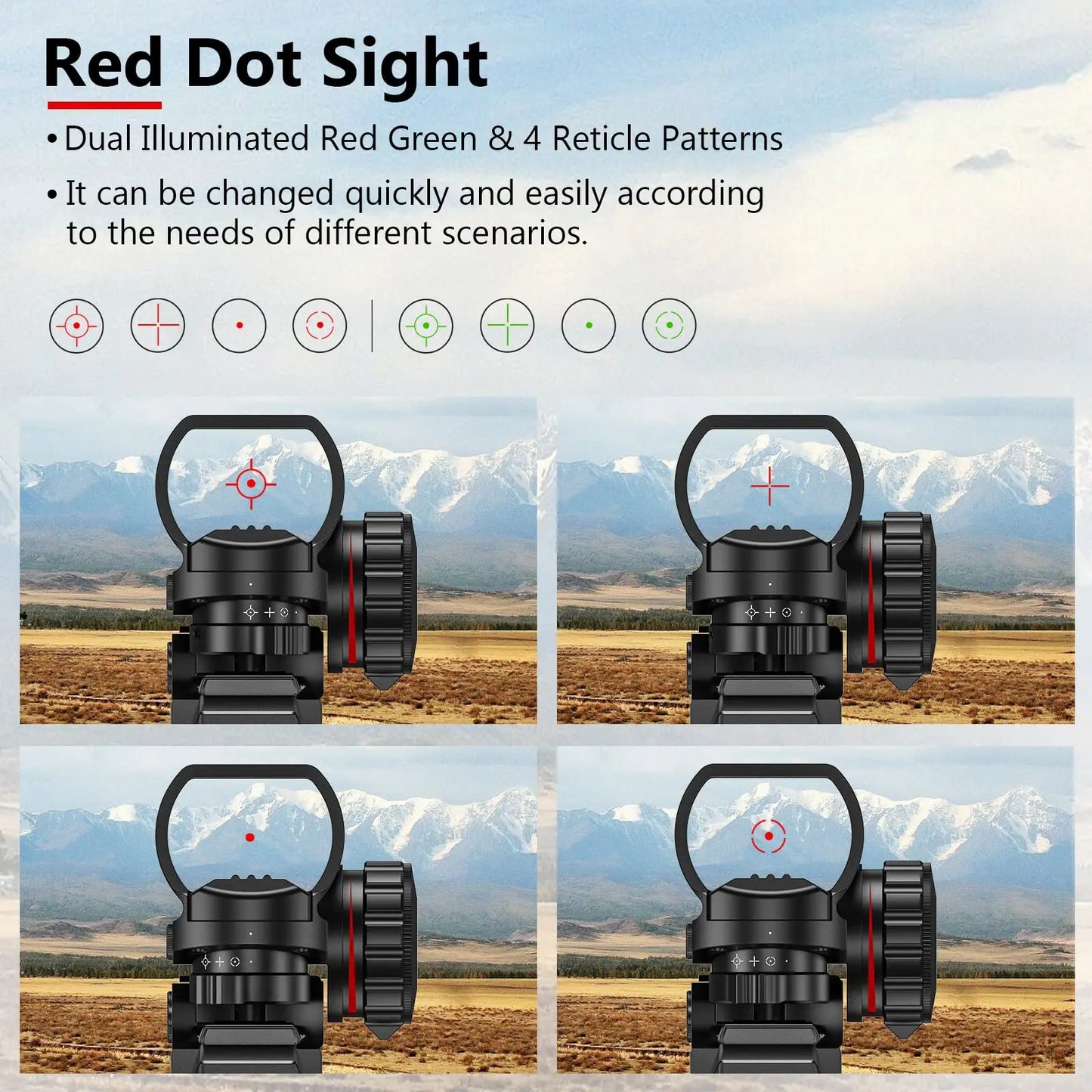 Combo Riflescope 4-12x50 with 20mm