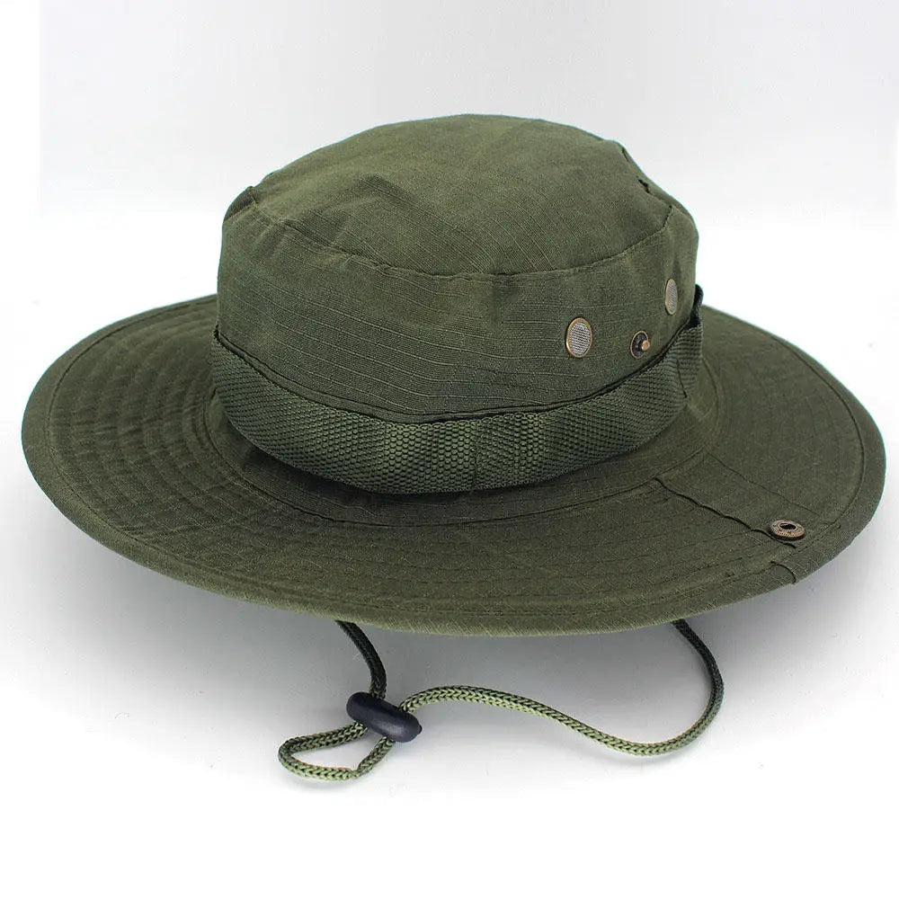 Military Camo Wide  Hat