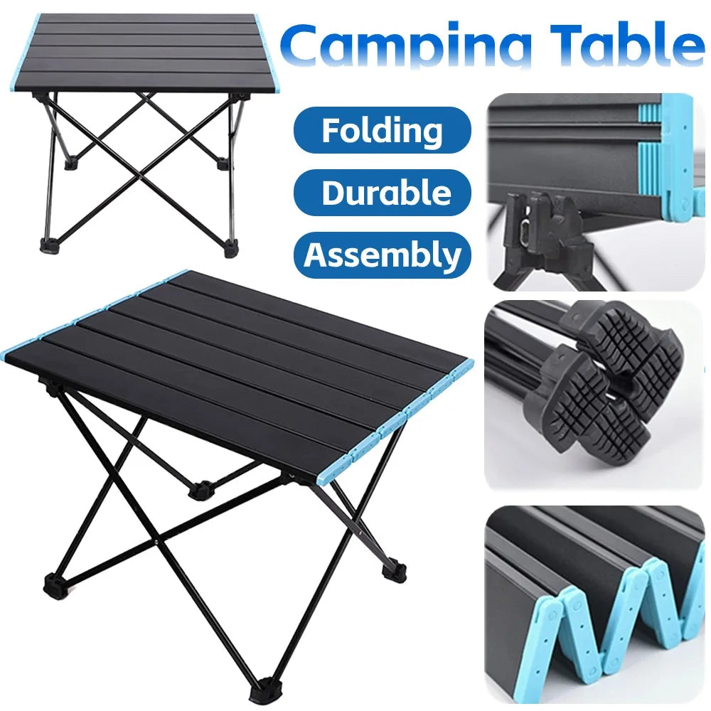 Folding Portable Camp Table with Carry Bag