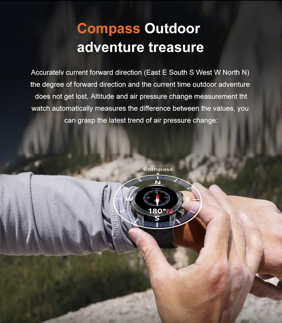 Outdoor Smart Watch With GPS Tracking