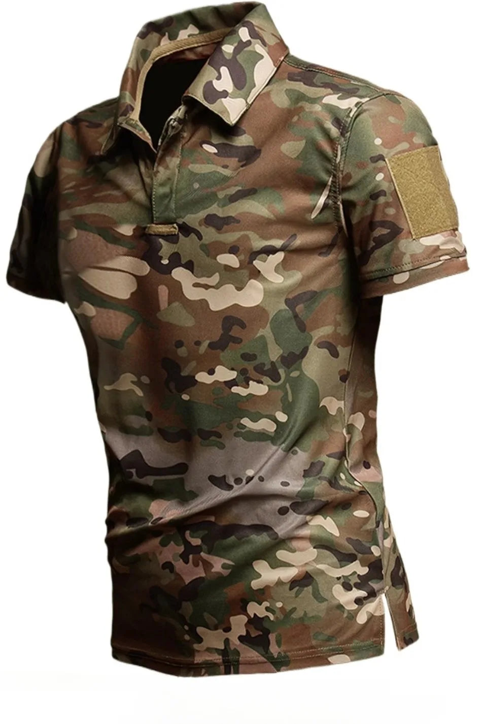 Mens Camo Combat Shirt Short Sleeve